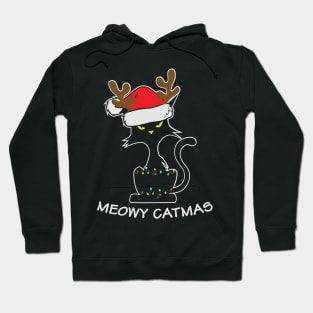 Meowy Catmas Ugly Christmas Sweater Gift for Cat Lovers Hoodie